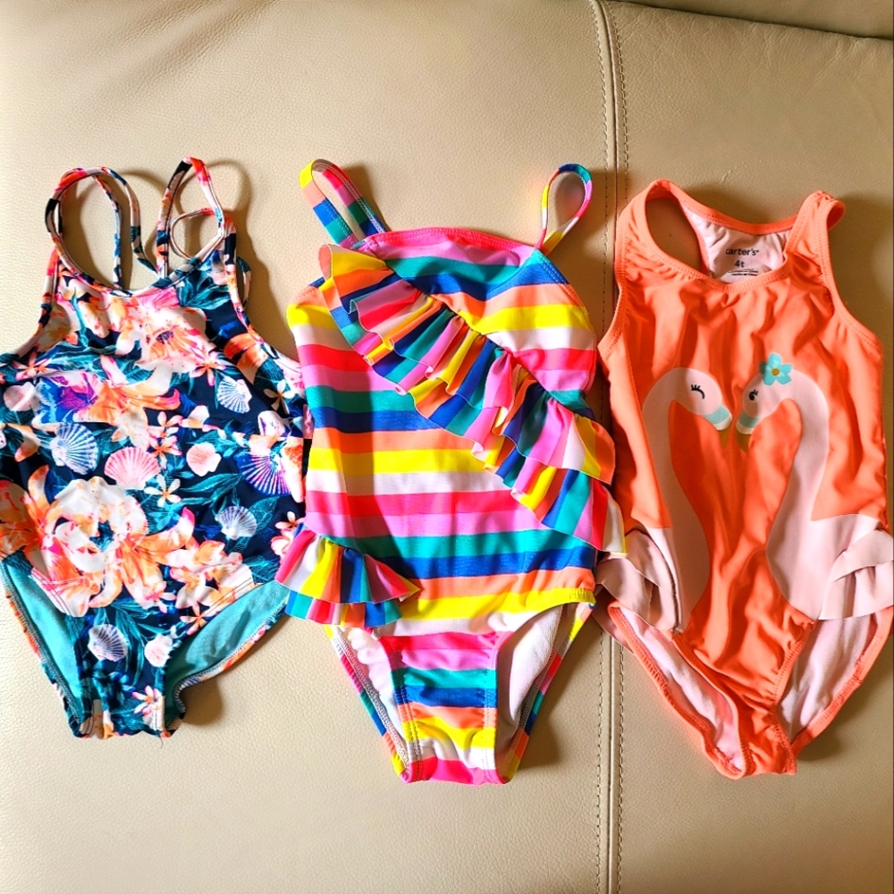 3-4 swim suits for girls